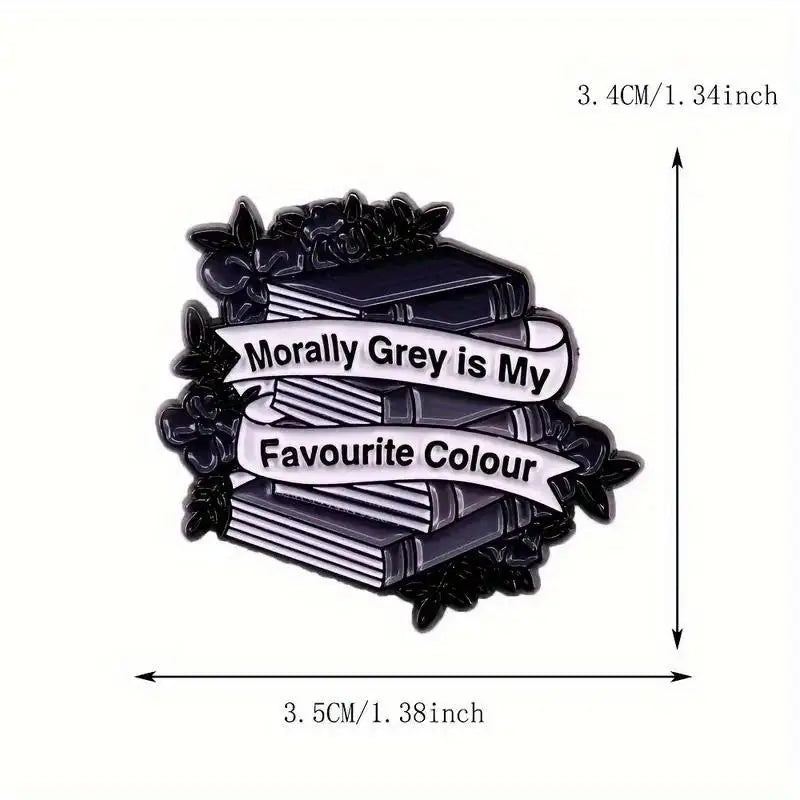 Pin de metal morally grey