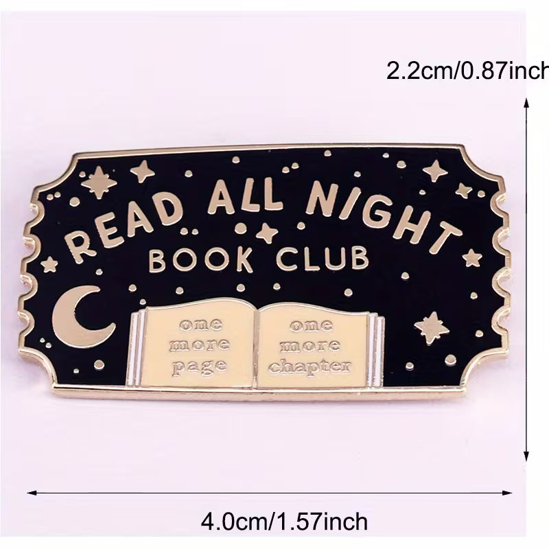 Pin de metal Book Club