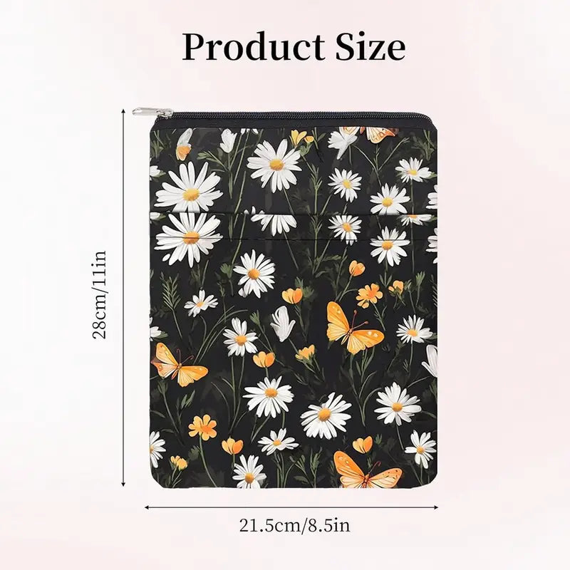 Funda para libros flores