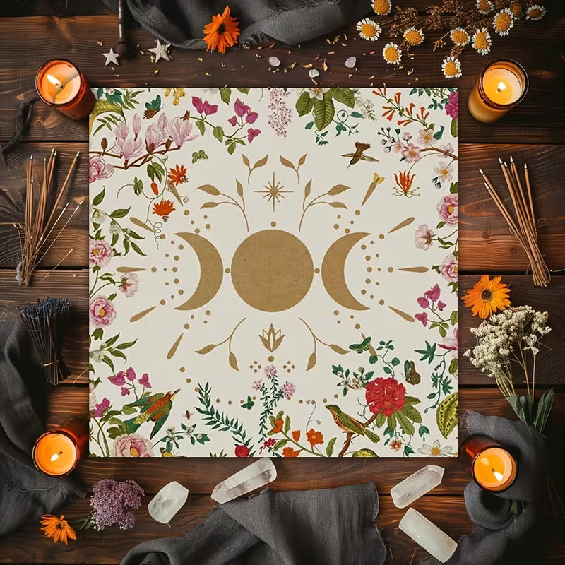 Tapete altar/tarot triple luna