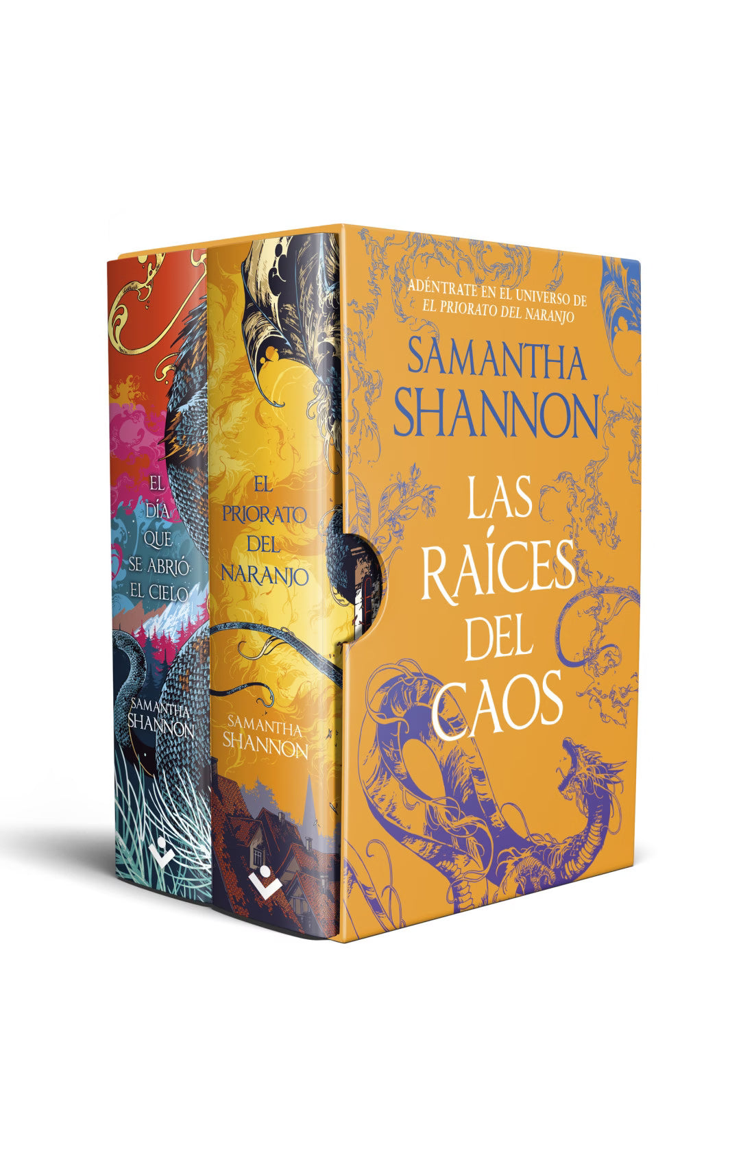 Las raíces del caos (boxset con: El día que se abrió el cielo | El priorato del naranjo)