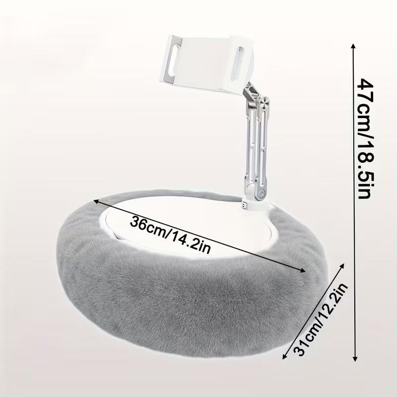 Soporte con almohadón para Kindle/tablet/Cel, gris