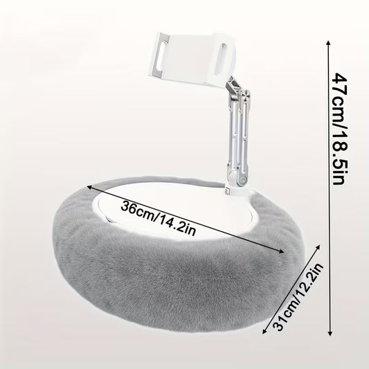 Soporte con almohadón para Kindle/tablet/Cel, gris