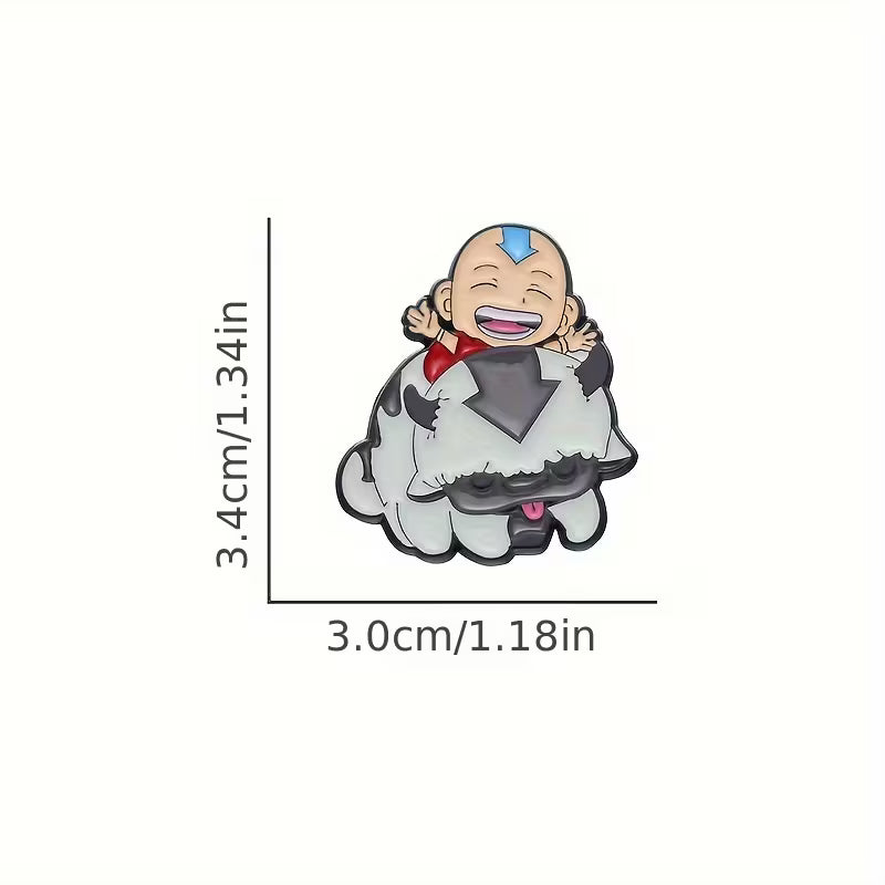 Pin de metal Aang y Appa