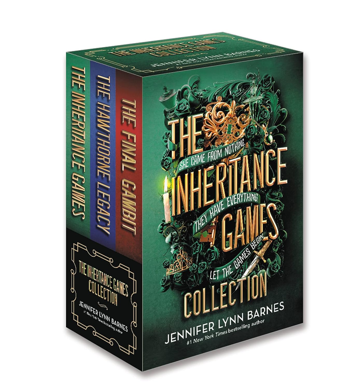 The Inheritance Games box set by Jennifer Lynn Barnes, tapa dura