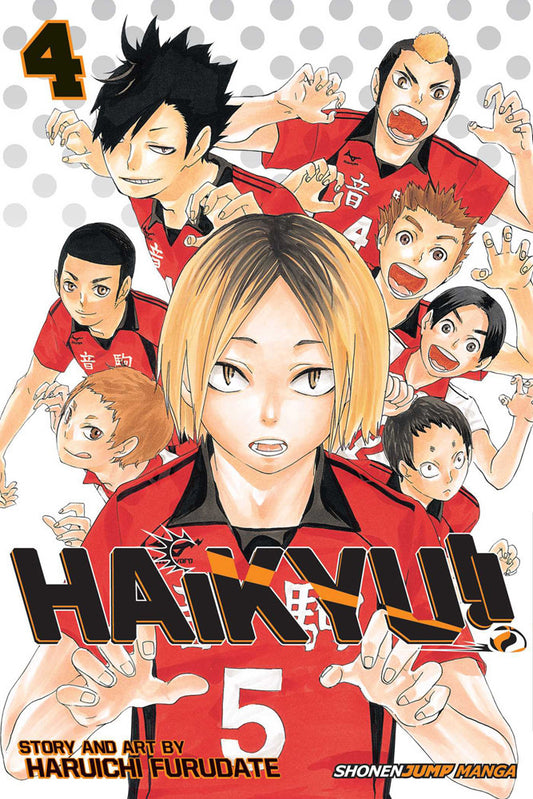 Haikyu!! Manga Volume 4. PREVENTA (INGLÉS)