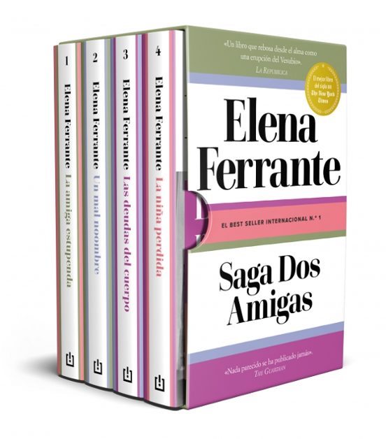 Boxset Dos amigas de Elena Ferrante, ed. boslillo