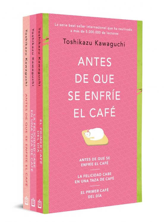 Pack Antes de que se enfríe el café de Toshikazu Kawaguchi, ed. boslillo