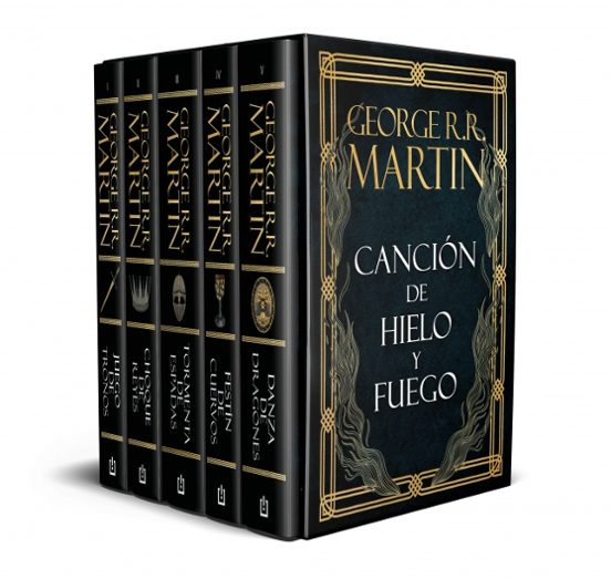 Estuche Canción de hielo y fuego de George R. R. Martin, ed. bolsillo