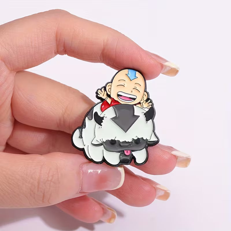 Pin de metal Aang y Appa