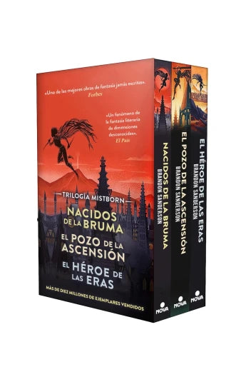 Boxset Trilogía Nacidos de la Bruma Mistborn de Brandon Sanderson