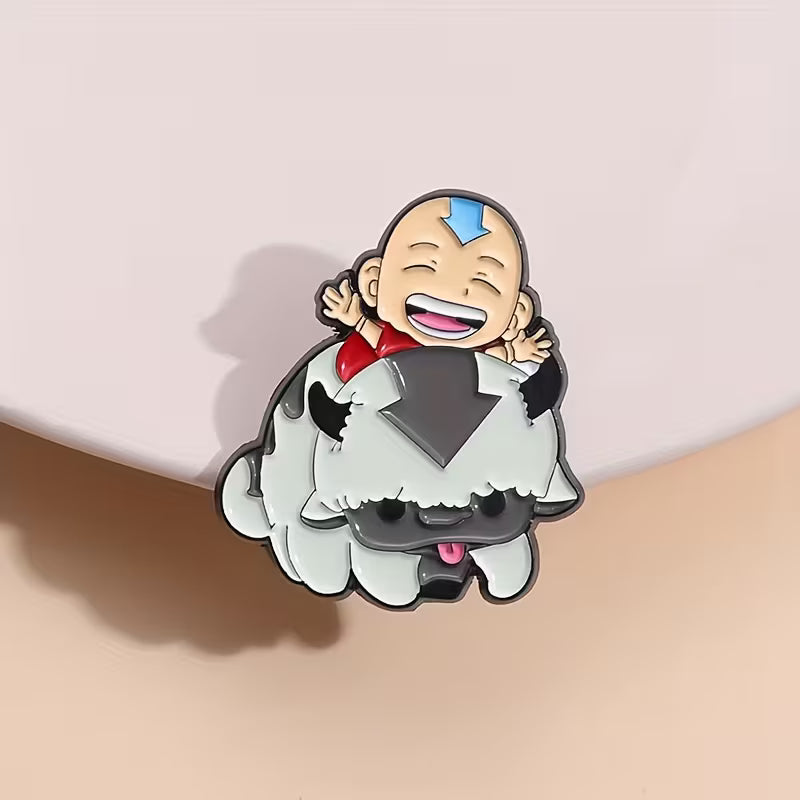 Pin de metal Aang y Appa