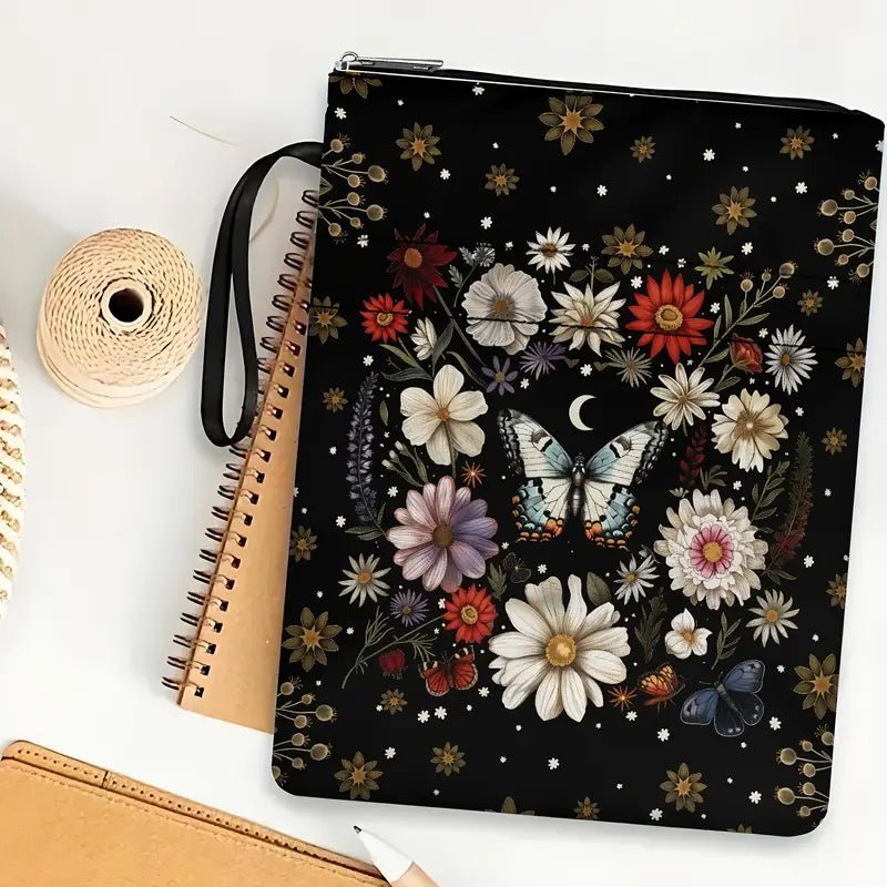 Funda de libros flores y mariposas - Librería Vanir