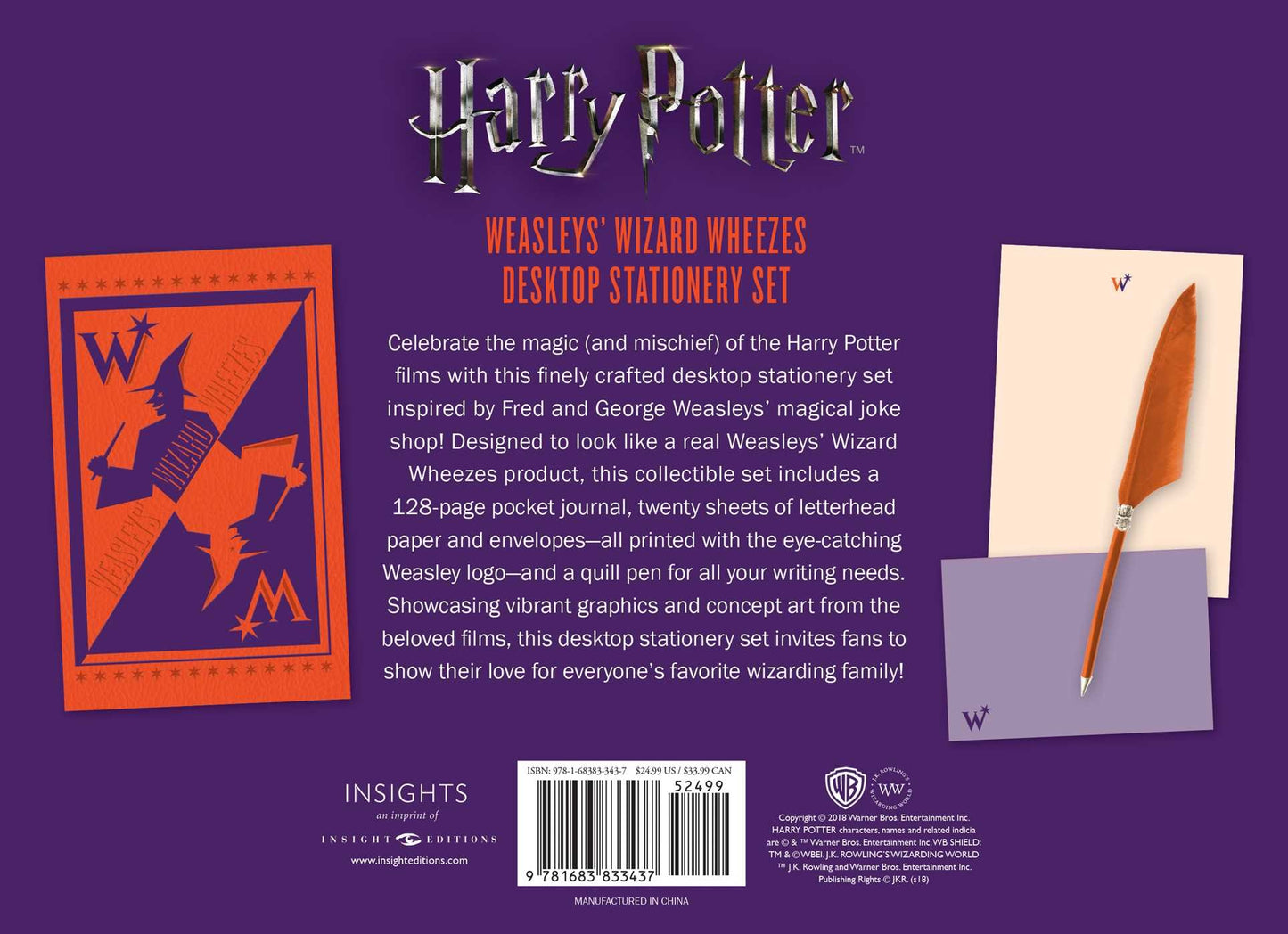 Harry Potter: Weasleys' Wizard Wheezes Desktop Stationery Set (With Pen), pre venta