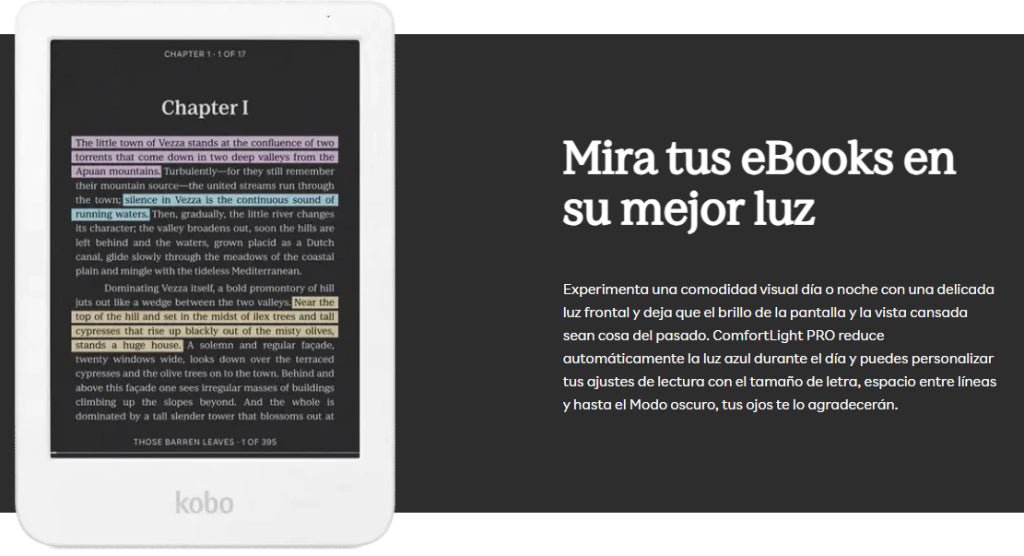 KOBO Clara Colour (e reader) PREVENTA ABRIL - Librería Vanir